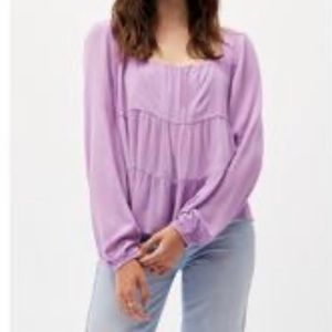 Lilac baby doll top